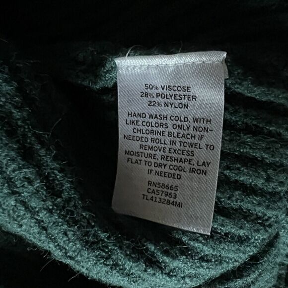 Leith Cardigan Womens Small Open Front Green - Picture 9 of 9